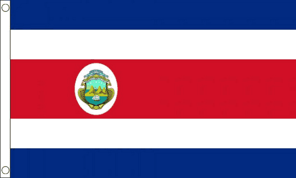 L&auml;nderfahne Costa Rica | Multi-Flag | ca. 90 x 150 cm - Bild 1